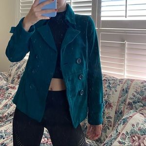 Forever 21 Dark Teal Jacket peacoat